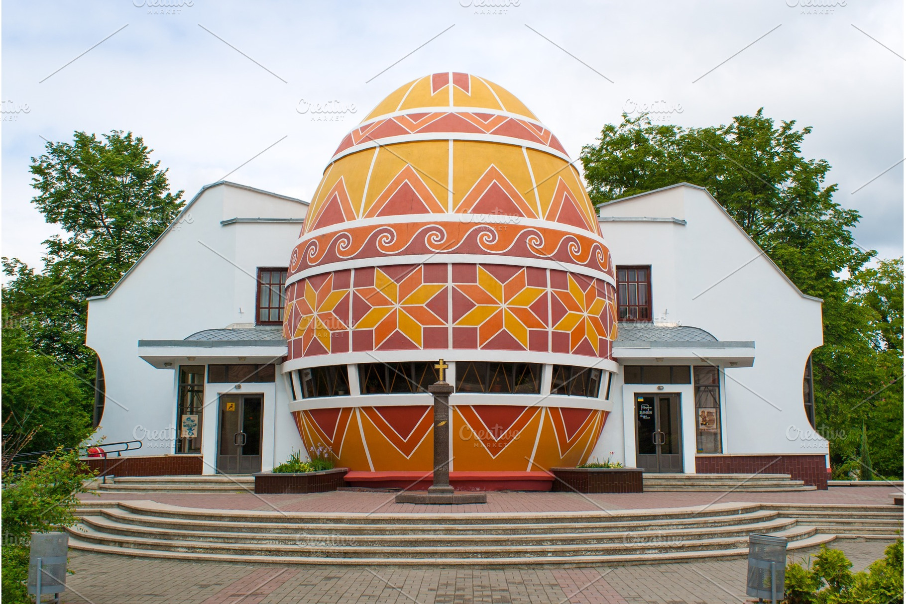 Pysanka Museum building in Kolomyia, Western Ukraine, an Architecture Photo by Leonid Andronov