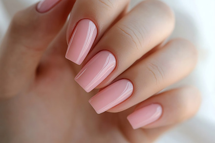 Beautiful woman's hands with pink nail manicure, a Beauty & Fashion Photo by AlyaAnd