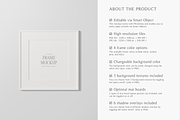 1x1 Square Frame Mockup, a Print Template by Lelu Art Design (Thumbnail 6 of 11)
