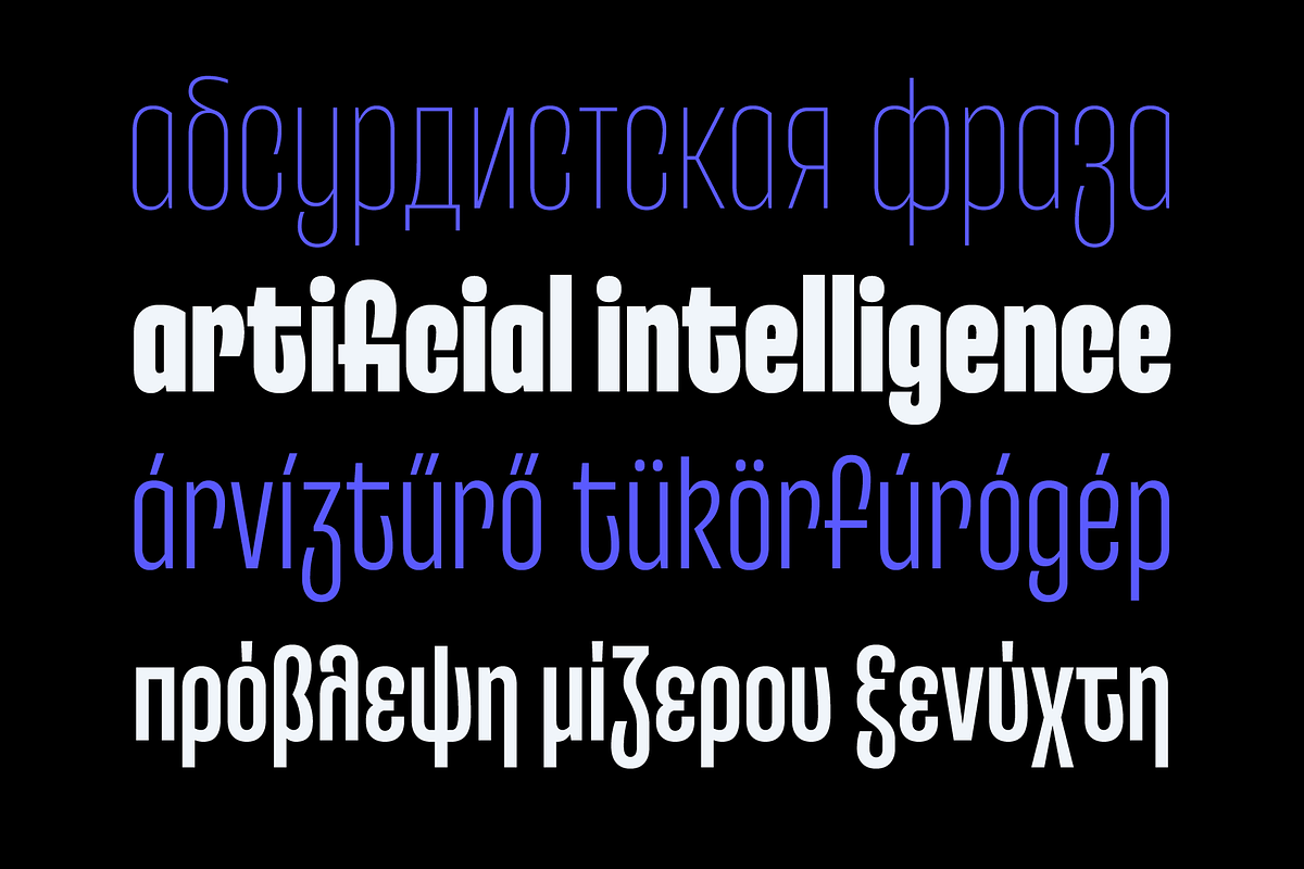 Entrofly — condensed font family, a Sans Serif Font by Slava Antipov (Photo 2 of 14)