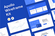 Apollo Wireframe UI Kit, a Wireframe Template by CreativeUI (Thumbnail 1 of 10)