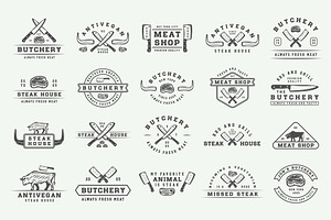 Vintage Butchery Emblems