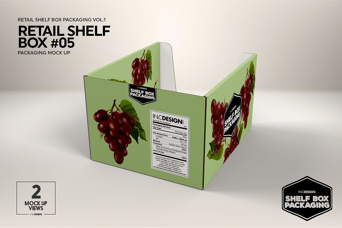 Retail Shelf Box 05 Packaging Mockup, a Packaging Mockup by INCDesign (Photo 5 of 5)