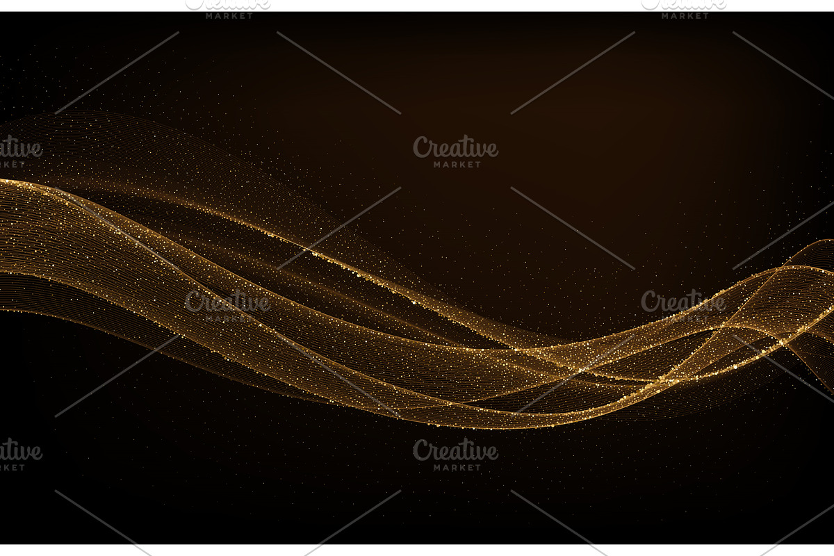 Abstract shiny color gold wave, a Texture Illustration by Marinstri