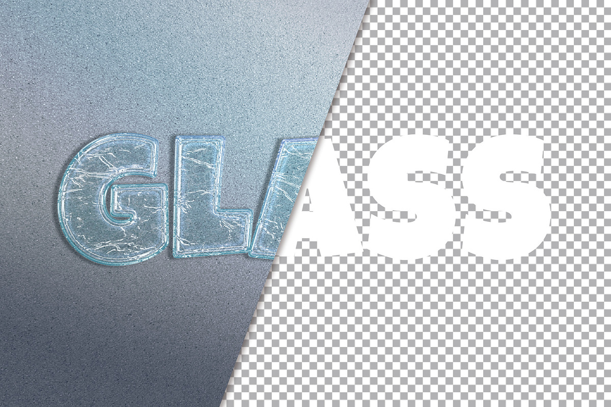 Transparent Glass Text Effect, a Layer Style Add-On by Svaha Graphic Studio (Photo 2 of 4)