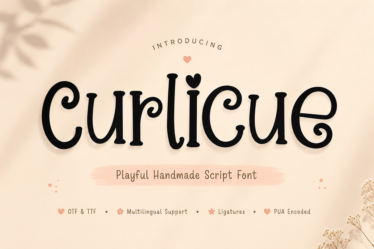Curlicue, a Handwritten Font by Wow Magic (Photo 1 of 5)