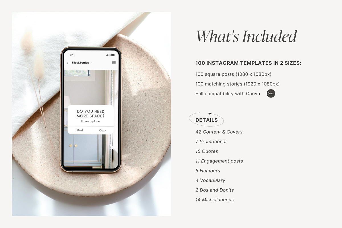 Real Estate Instagram Post Templates, a Social Media Template by LiliesandBerries (Photo 3 of 23)