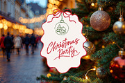 Vintage Christmas Party Clipart, a Decorative Illustration by Barkova Nadya (Thumbnail 9 of 9)