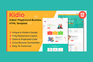 Kidio - Indoor PlayGround Template