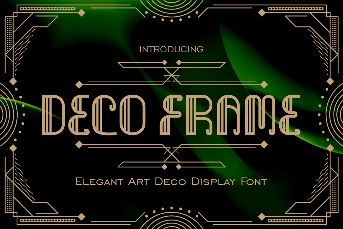 Deco Frame Elegant Art Deco Font, a Font by PutraCetol Studio (Photo 1 of 5)