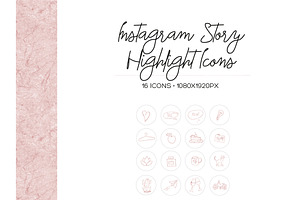 16 Instagram Stories Highlight Icons