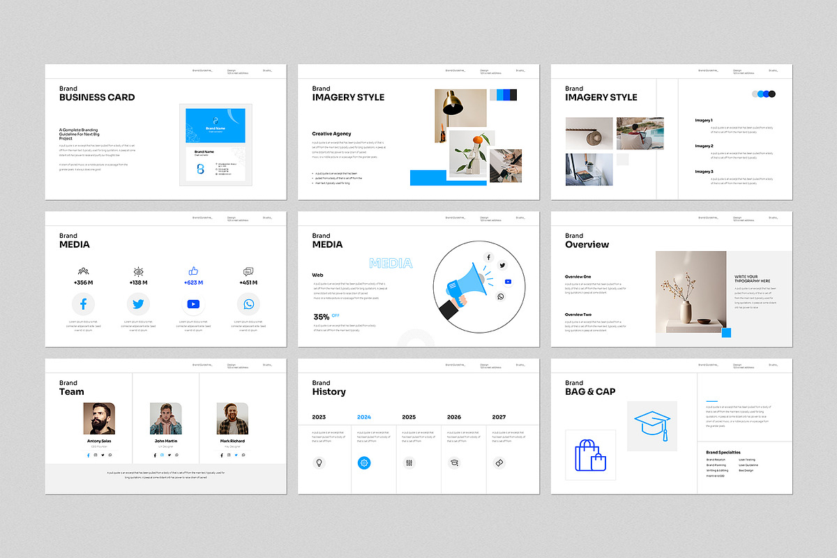 Brand Gridline Presentation Template, a Presentation Template by GenerousArt (Photo 4 of 7)