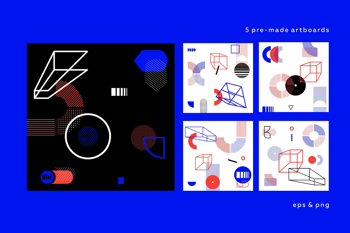 Abstraction modern geometry set., a Pattern Graphic by lisa_kalev (Photo 7 of 8)