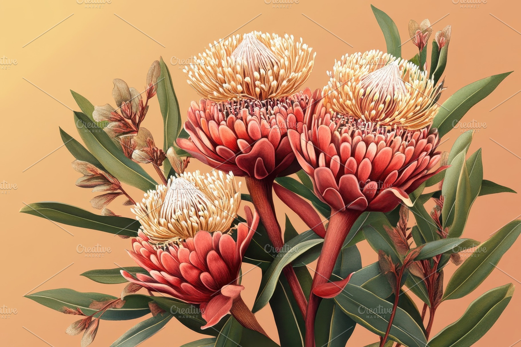 Illustration of vibrant Australian, a Photo by Pavel_design