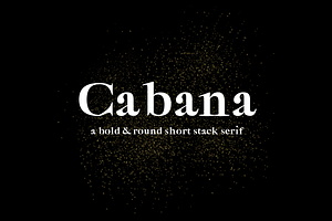 Cabana -Bold Round Short Stack Serif, a Serif Font by Graceful Market
