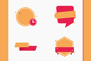 Chat Bubble Banner Icon Set, a Templates & Theme by studiogstock (Thumbnail 3 of 5)