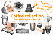 Coffee collection, an Illustration by Lina_Lisichka (Thumbnail 1 of 7)