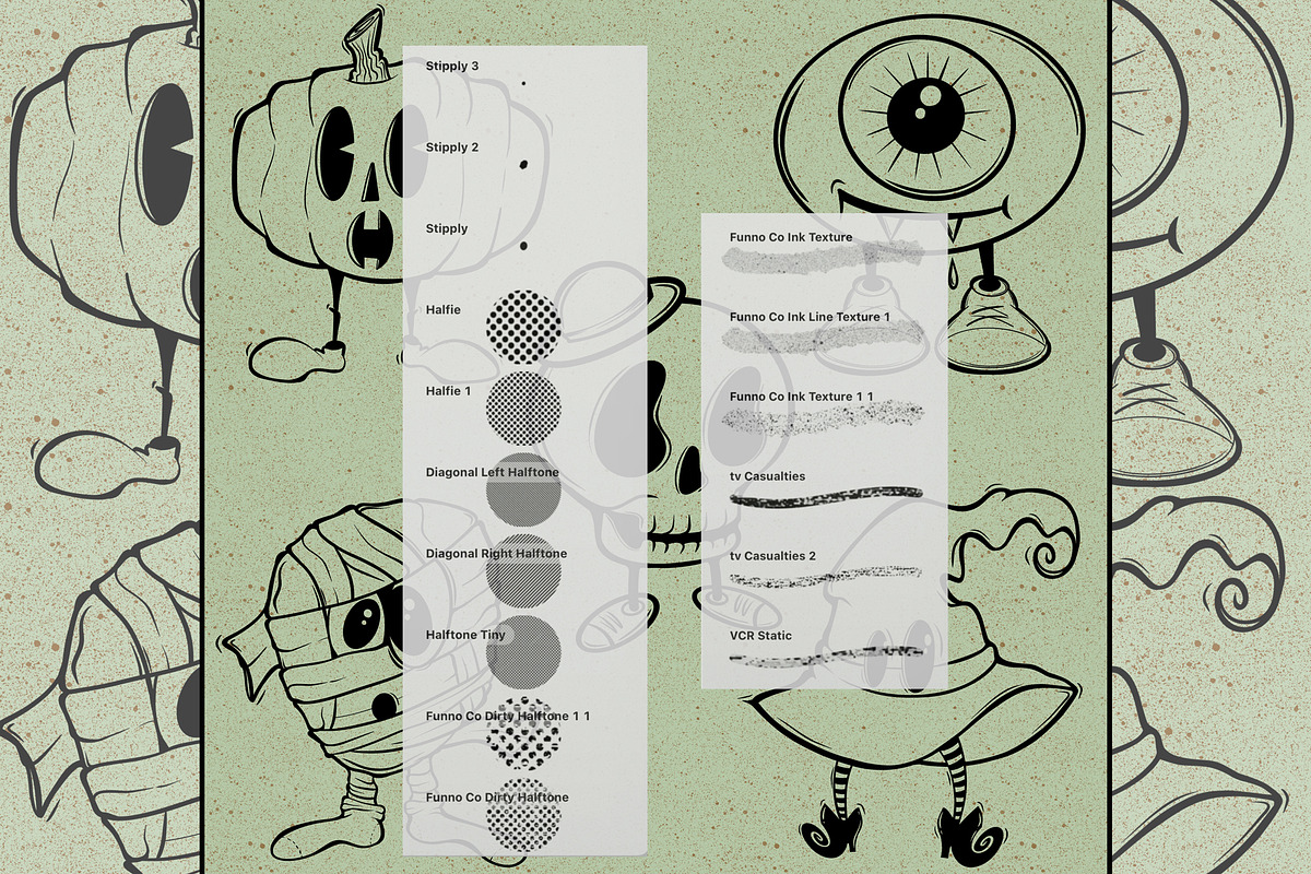 Procreate & Photoshop Brushes & PNGs, a Graphic by Funno Co.