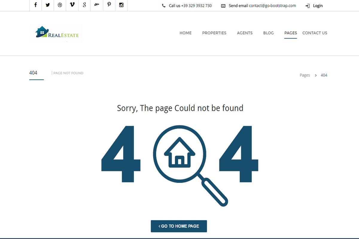 Real Estate Responsive Template, a Bootstrap Template by auroraruggieri (Photo 12 of 12)
