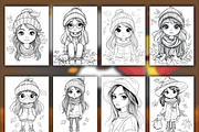 Cute Autumn Fashion Girls books, a Person Illustration by BrandlyTemplate (Thumbnail 3 of 4)