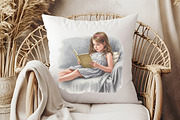 Gray Summer Home Watercolor Cliparts, an Illustration by RobertsArt (Thumbnail 4 of 8)