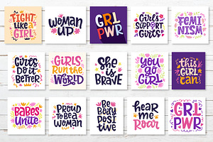 Girl Power Body Positive Quotes Pack