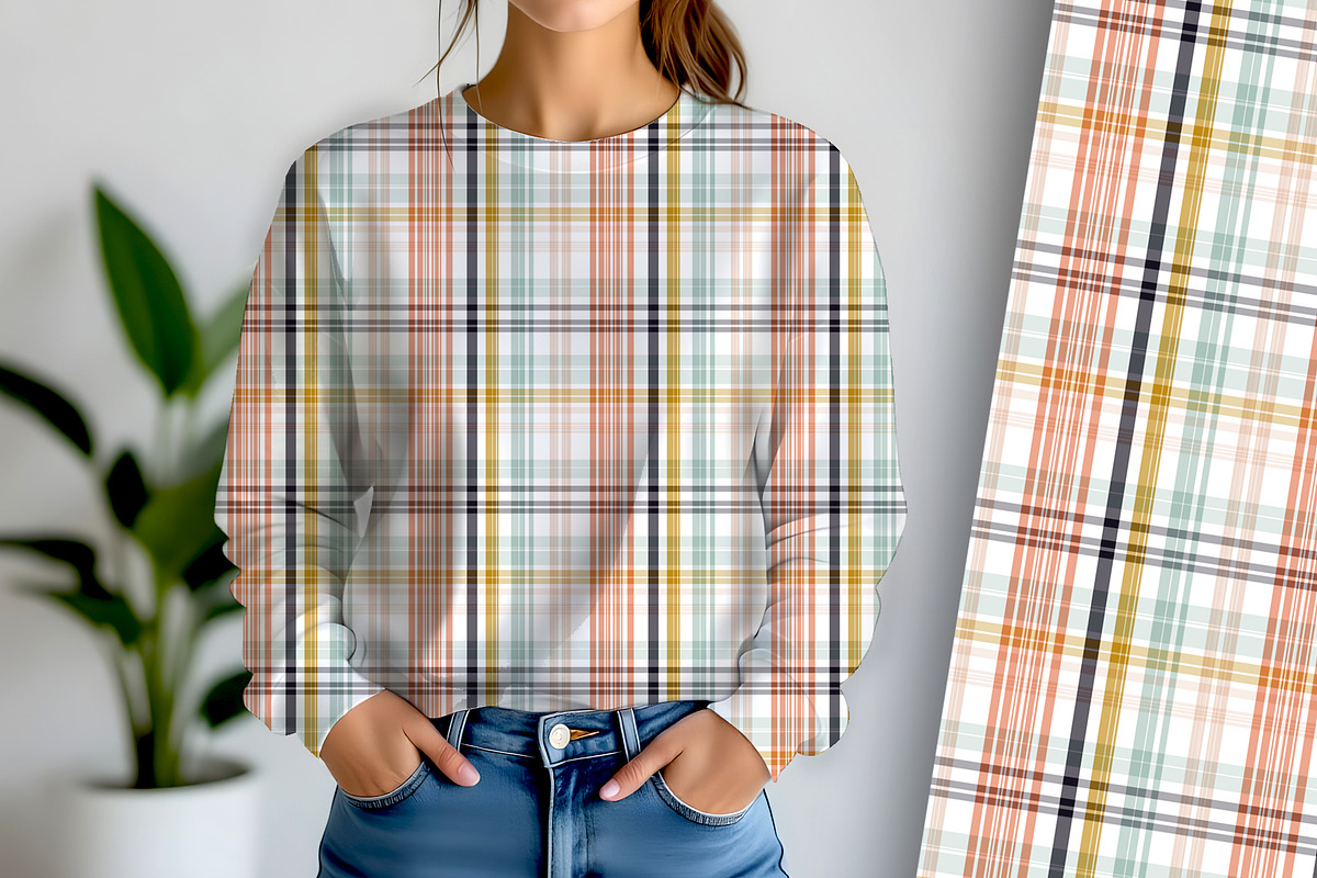 Meadow Plaid Seamless Repeat, a Pattern Graphic by Sharon Schwalbe (Photo 3 of 6)