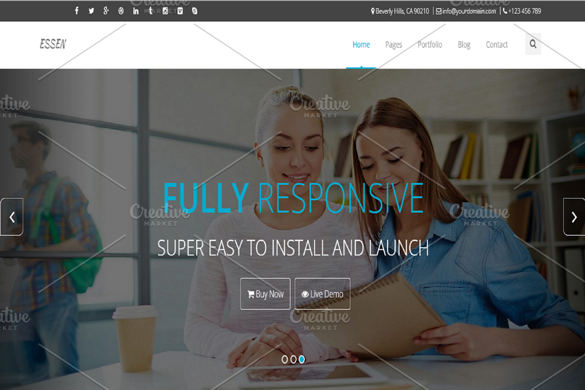 ESSEN - Responsive Website Template, a Bootstrap Template by Reviant Web Experts (Photo 3 of 4)