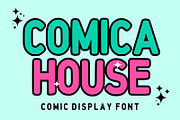 Comica House | Cute Comic Font, a Sans Serif Font by Fourteen Letter (Thumbnail 1 of 6)