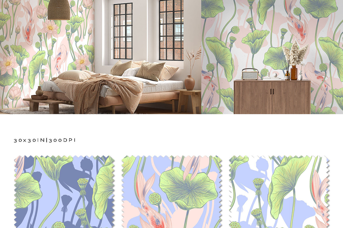 LOTUS- patterns & motifs, a Decorative Illustration by Liiafis (Photo 8 of 17)