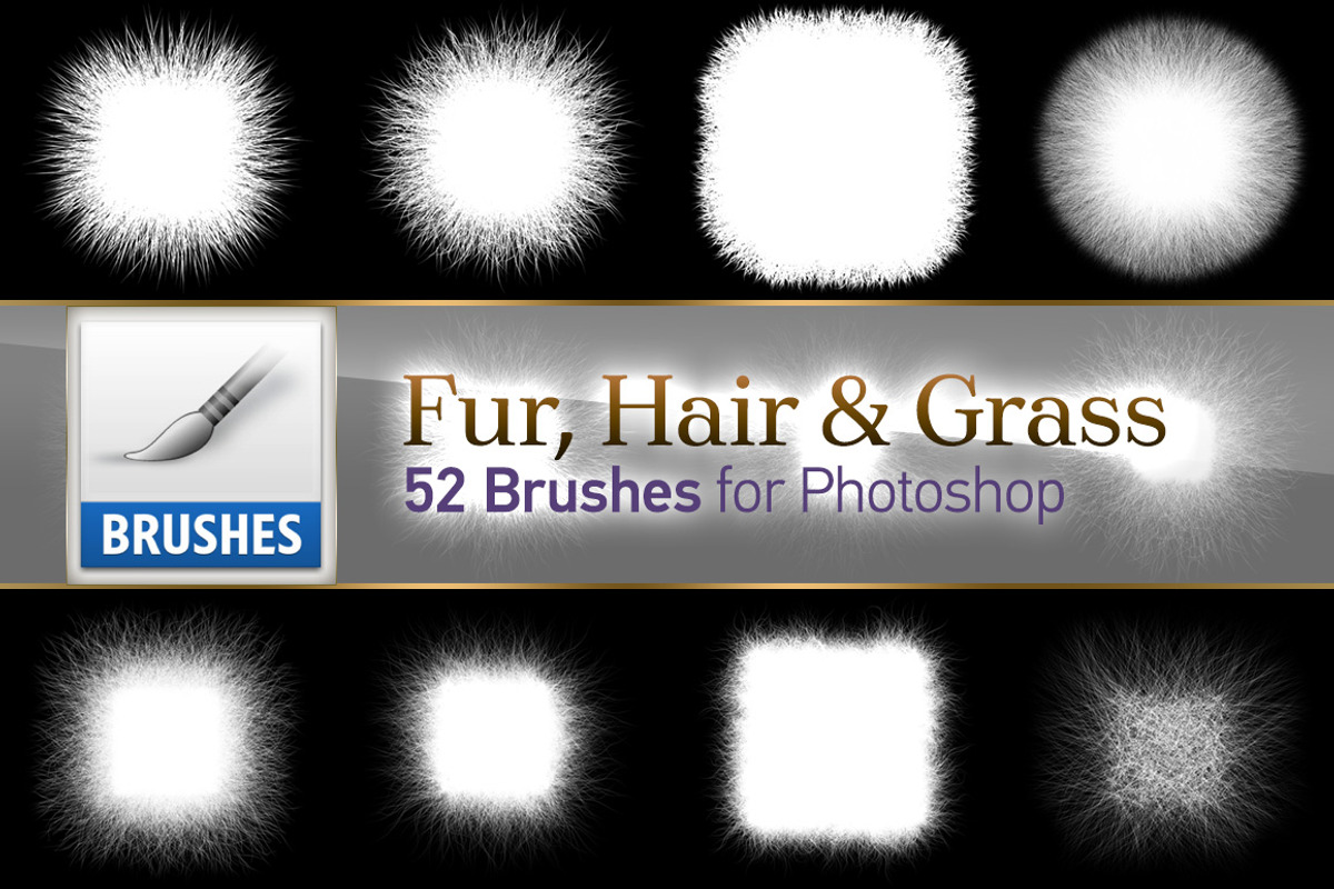 Fur, Hair and Grass Brushes preview 2