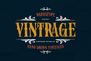 Vintrage, a Handwritten Font by Nathatype (Thumbnail 1 of 15)