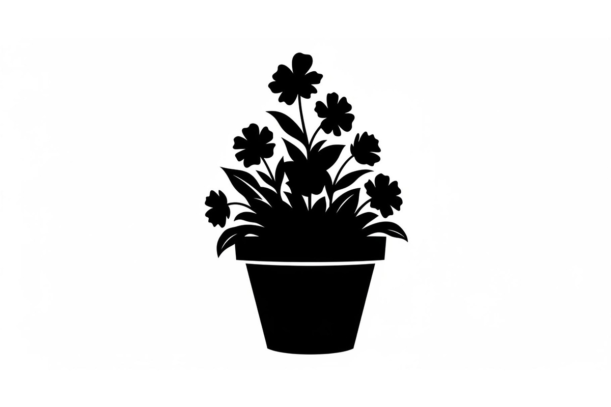 Flower Pot Silhouette Vector Bundle, an Illustration by jahid234 (Photo 31 of 49)