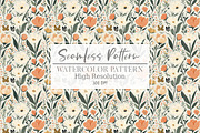 Floral Seamless Pattern, a Seasonal Illustration by Layerology (Thumbnail 1 of 3)