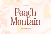 Peach Montain, a Script Font by Nathatype (Thumbnail 1 of 10)