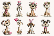 Whimsical Easter Dogs clipart, an Illustration by Designworld (Thumbnail 4 of 10)
