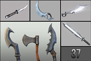Fantasy Melee Weapons Collection, an Object 3D Model by GamePoly (Thumbnail 1 of 44)