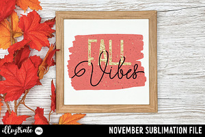 November Sublimation Quote Bundle