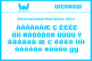 Nice font, a Font by weknow (Thumbnail 8 of 8)