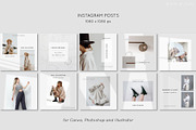 Instagram Post & Stories. SHADOWS, a Social Media Template by Mint Air Studio (Thumbnail 2 of 9)