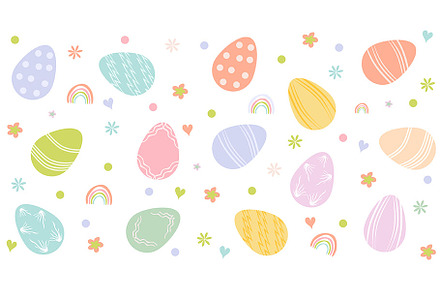 Flat Easter Celebration Illustration