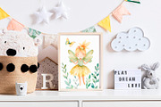 Fairy Garden Watercolor Clipart Set, an Illustration by AlineArtStore (Thumbnail 8 of 11)