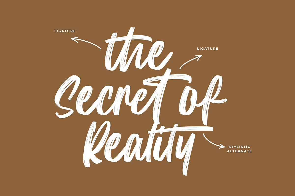 Renthiga Brush Handwritten Font, a Handwritten Font by RantautypeStudio (Photo 7 of 17)