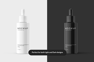 Long Dropper Bottle Mockup