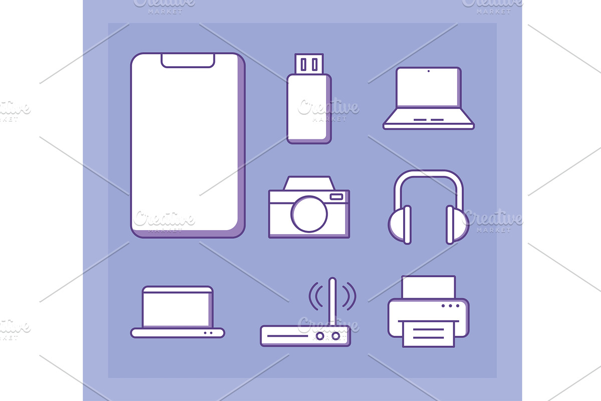 laptop gadgets technology, a Technology Illustration by studiogstock