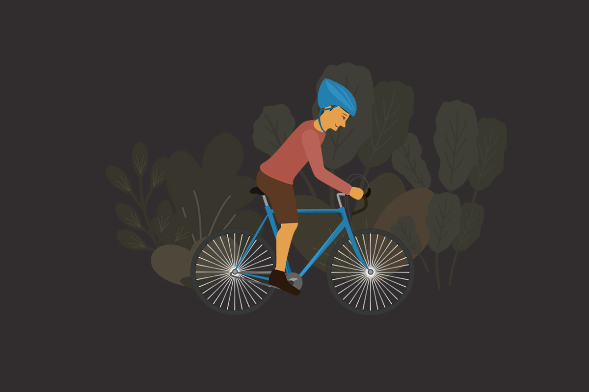 Bike / bicycle vector set, an Illustration by land art (Photo 15 of 20)