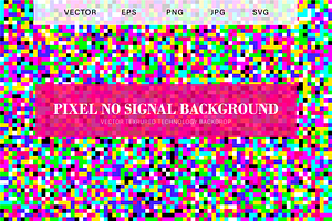 No Signal Pixel Background, a Background Graphic by barsrsind