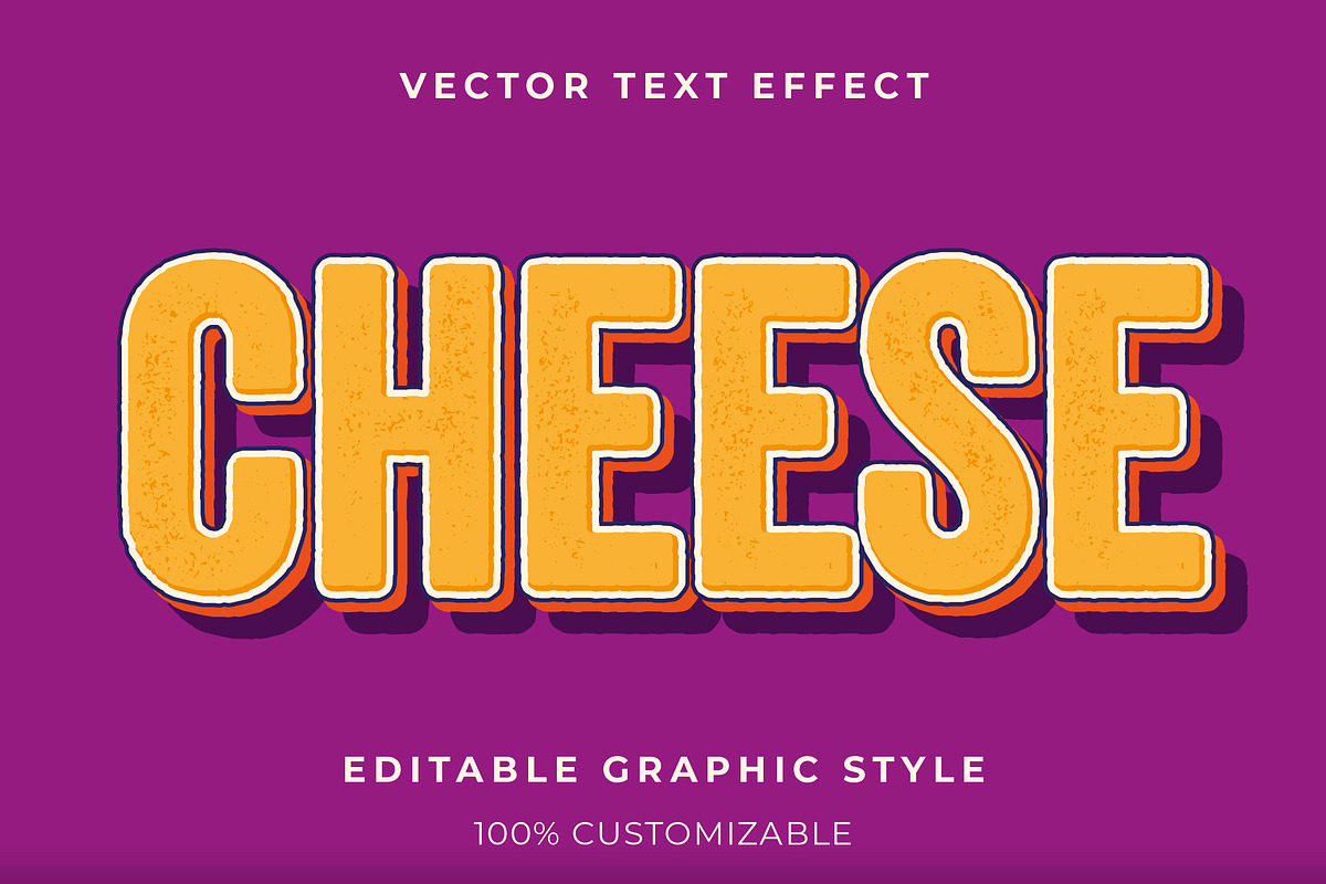 Textured Comic Blocky Text Effect