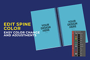 6x9 Spiral Bound Notebook Mockup, a Print Template by IFBdesign (Thumbnail 5 of 7)