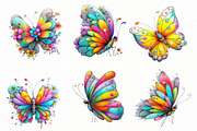Whimsical Spring Butterfly Clipart, an Illustration by Designworld (Thumbnail 2 of 8)